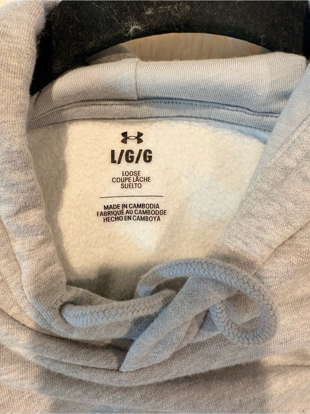Under Armour Light Gray Hoodie